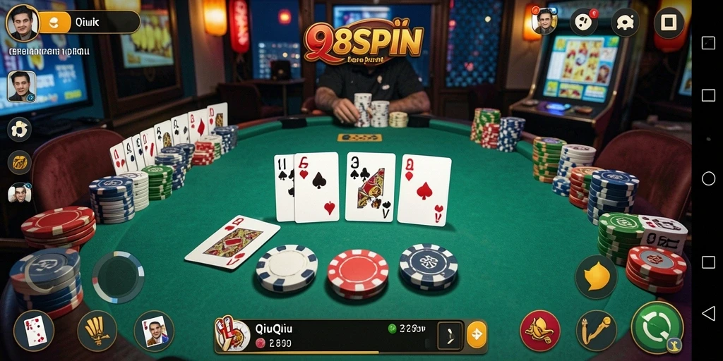 Tampilan gameplay QiuQiu yang memukau di 98SPIN.