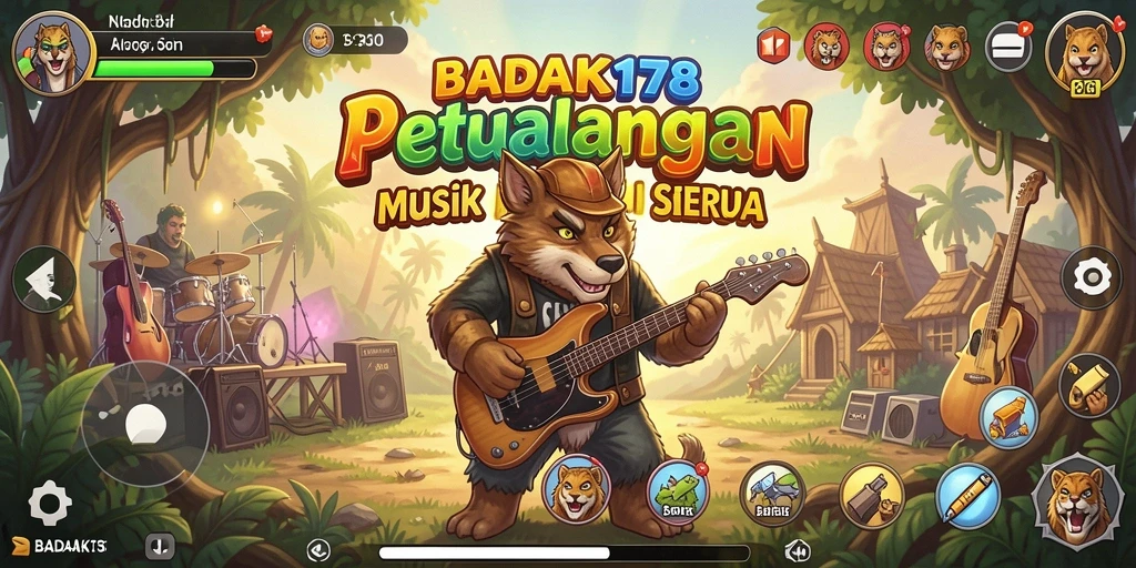 Tampilan screenshot BADAK178 menampilkan gameplay seru dalam bermain musik.