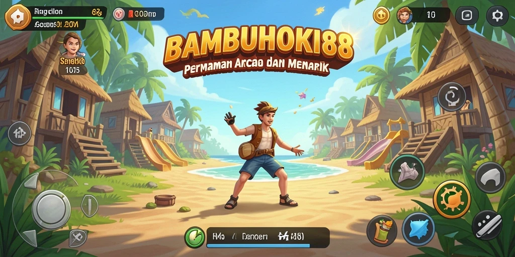 Tangkapan layar dari gameplay seru BAMBUHOKI88.
