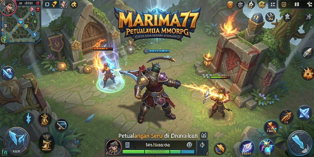 Tampilan gameplay menakjubkan dari MARIMA77 dengan aksi seru.