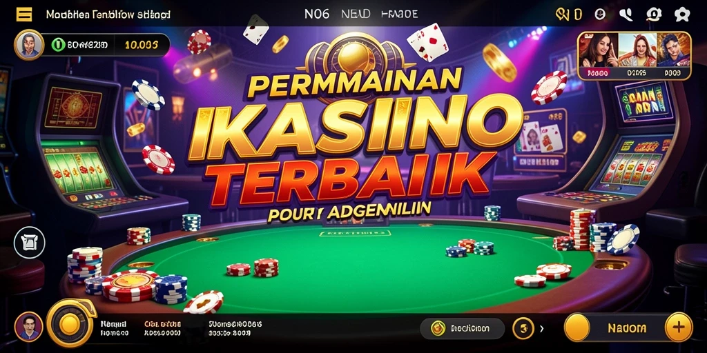 Tangkapan layar permainan N06 menampilkan aksi seru dalam dunia kasino.