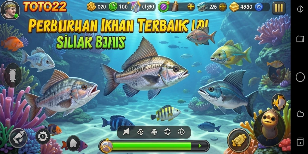 Screenshot gameplay Tembak Ikan yang mendebarkan di TOTO22.